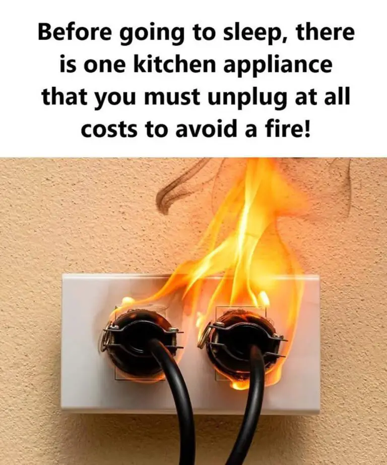 Before Going to Sleep, Unplug This One Kitchen Appliance to Avoid a Fire