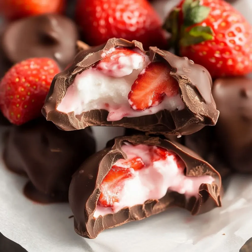 Chocolate Strawberry Yogurt Clusters