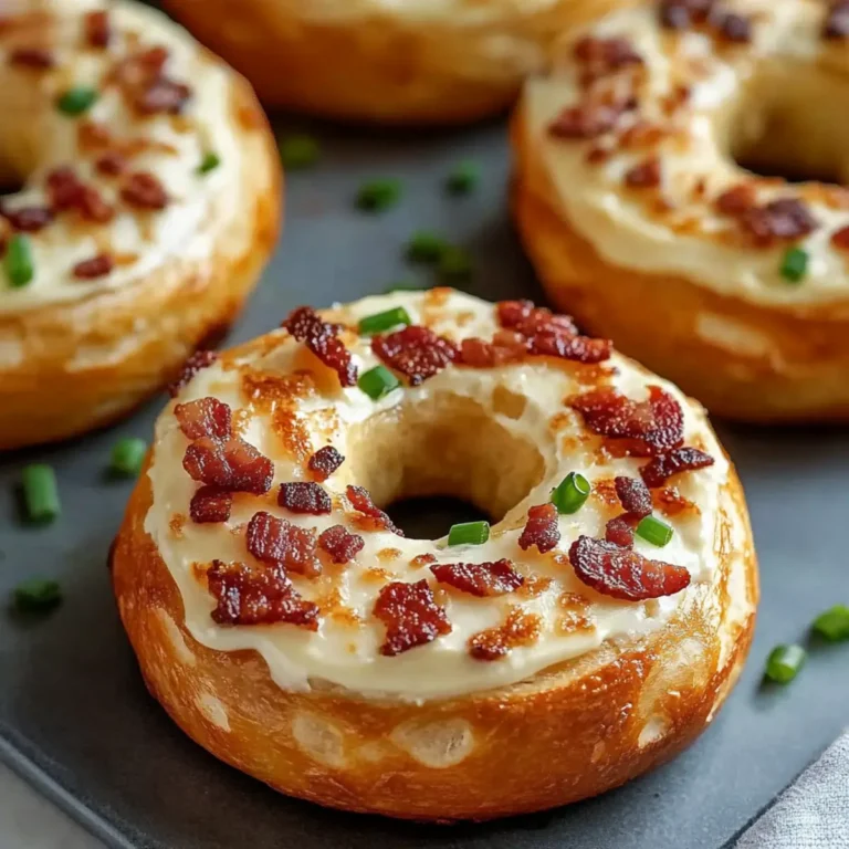 Zesty Bacon Cream Cheese Bagels