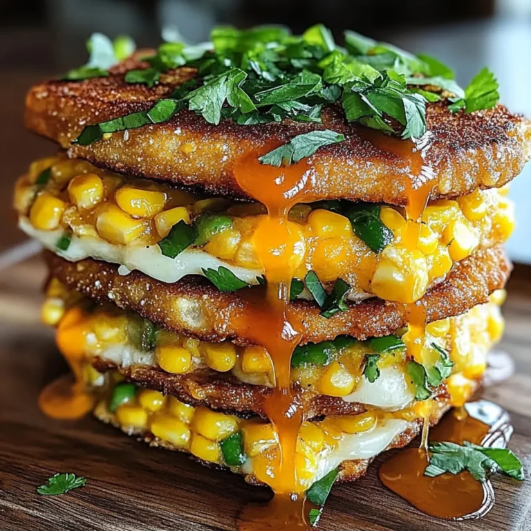 Sweet Corn Fritter Breakfast Sandwiches