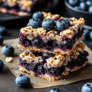 Blueberry Oatmeal Bars