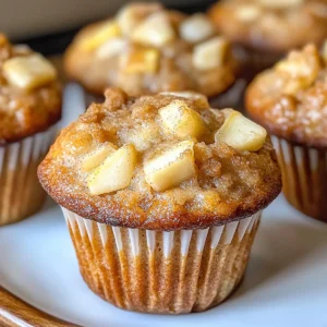 Apple Cinnamon Greek Yogurt Muffins