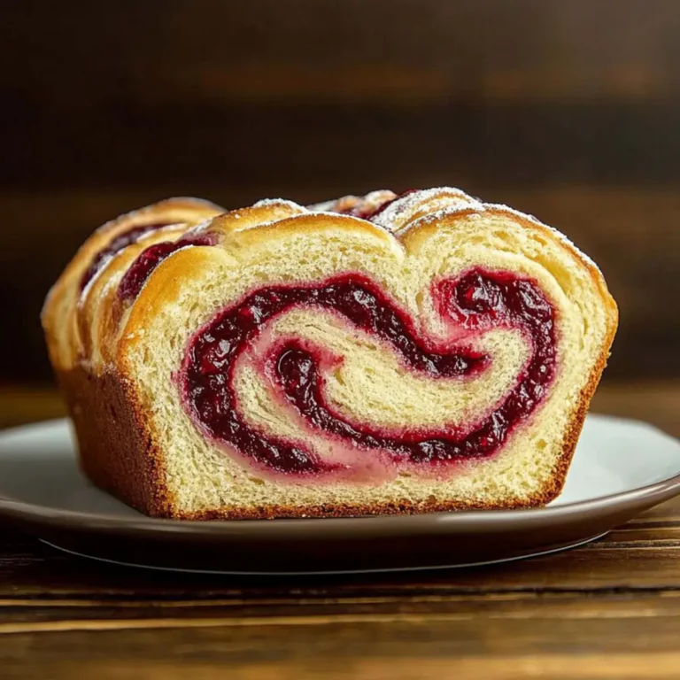 Raspberry Swirl Brioche Loaf Recipe