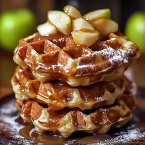 Apple Fritter Waffle Donuts