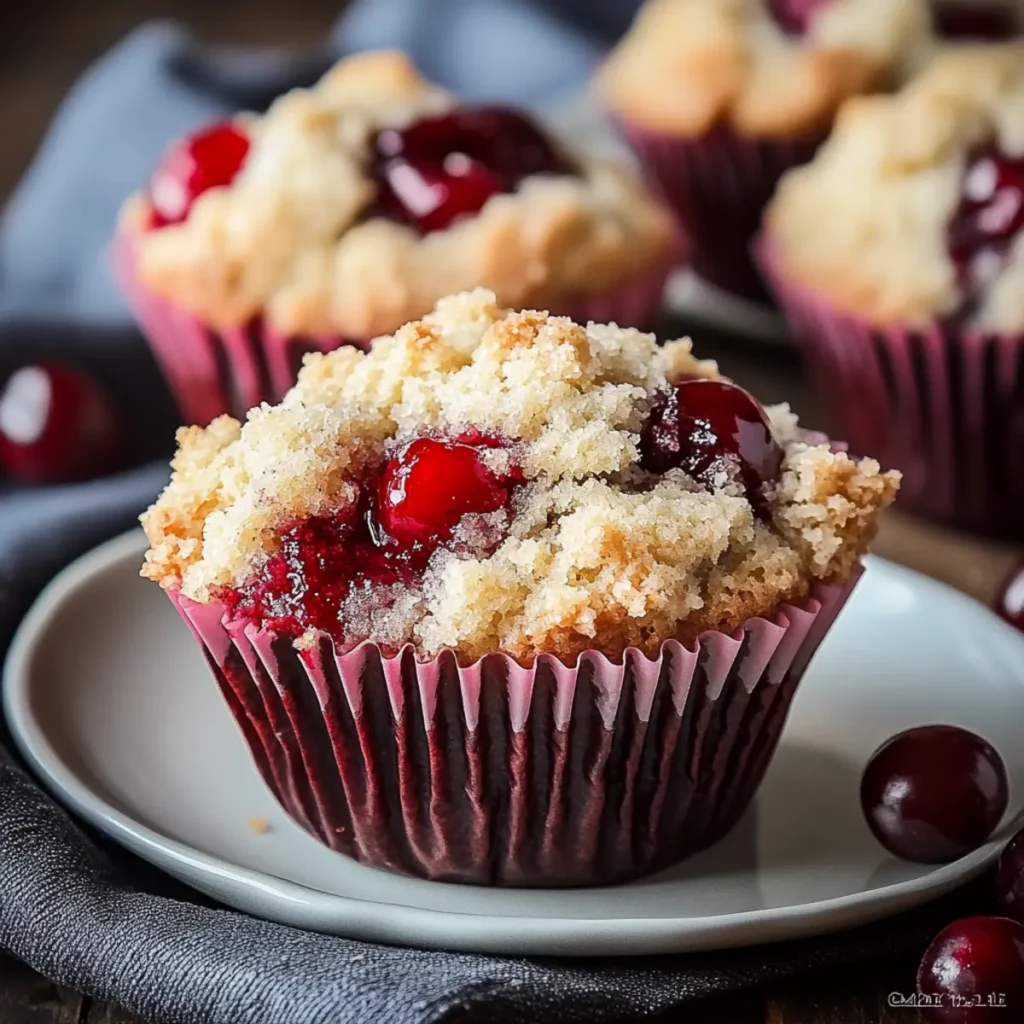 Cherry Cobbler Muffins