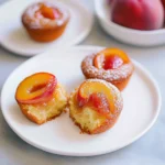 Peach Upside Down Mini Cakes (Cupcakes)