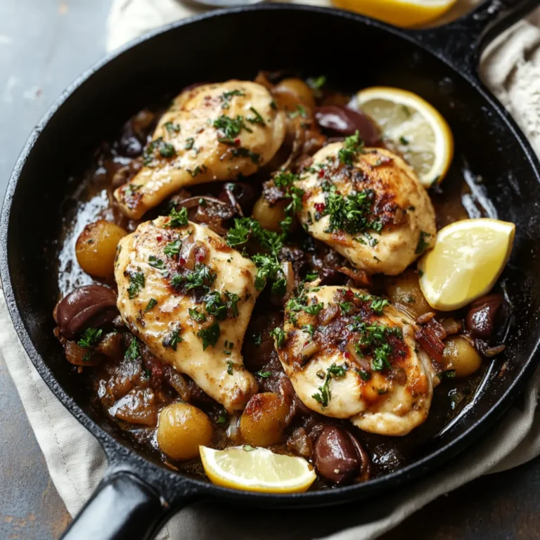 Delicious Mediterranean Chicken Skillet 🍽️ Fresh & Healthy Family Dinner!