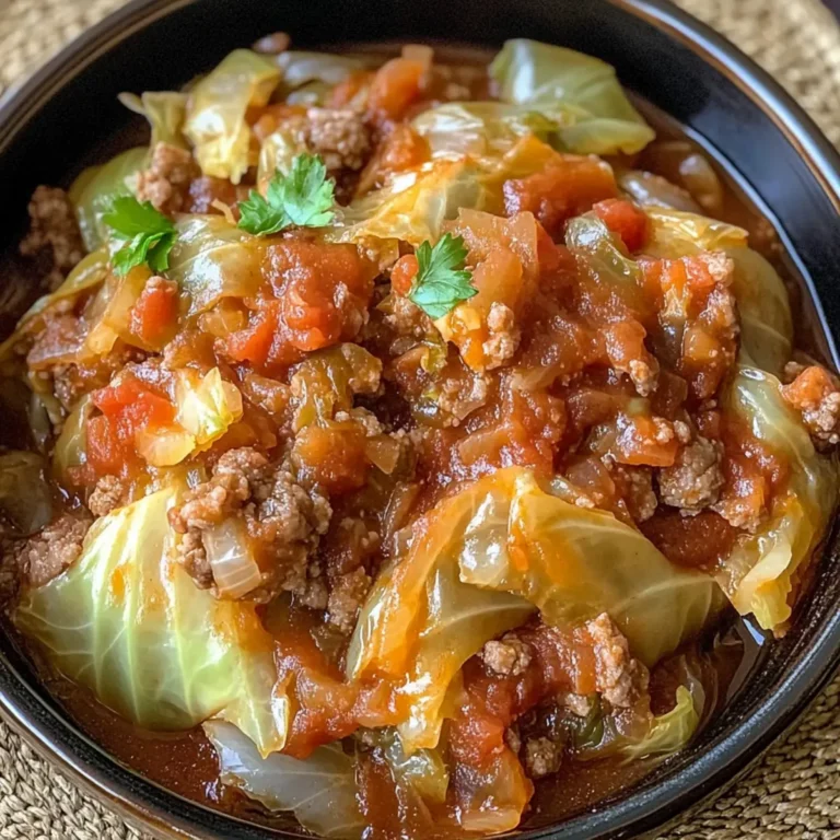 Slow Cooker Unstuffed Cabbage Rolls: A Hearty and Flavorful Dinner Delight
