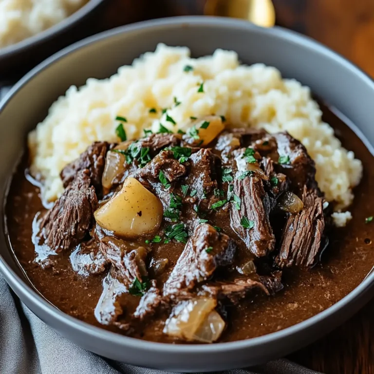 Slow Cooker Beef Manhattan: Easy Comfort Food