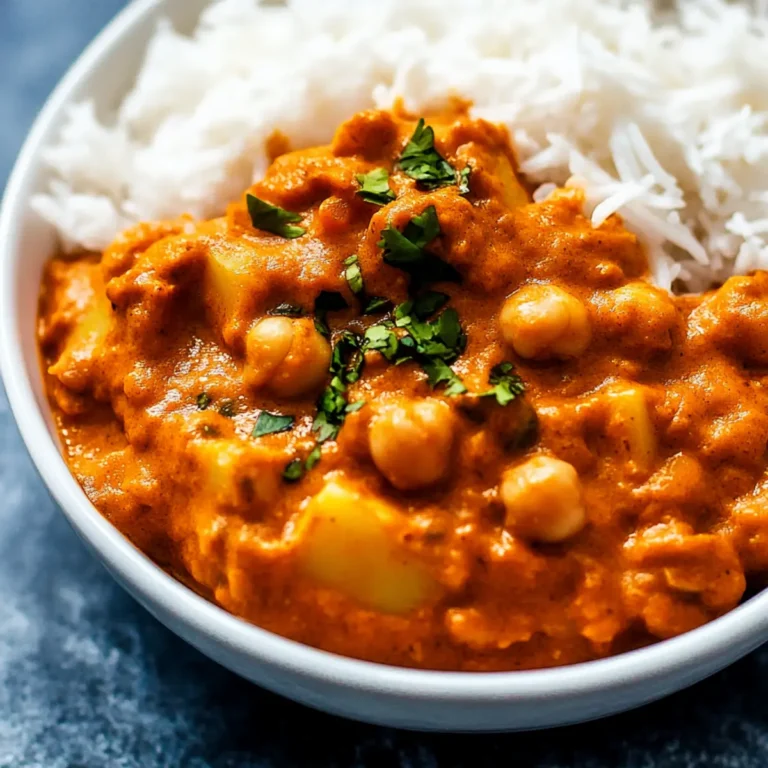 Slow Cooker Potato & Chickpea Tikka Masala