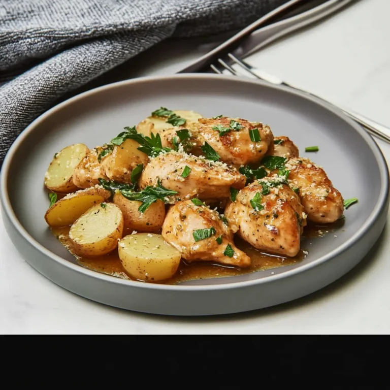 Slow Cooker Parmesan Garlic Chicken and Potatoes