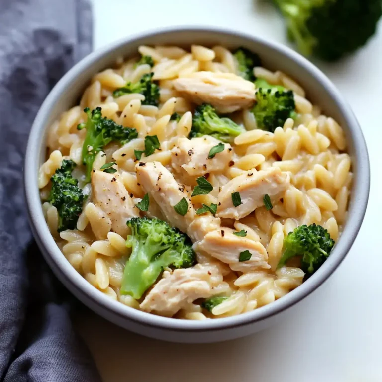 Flavorful Chicken and Broccoli Orzo