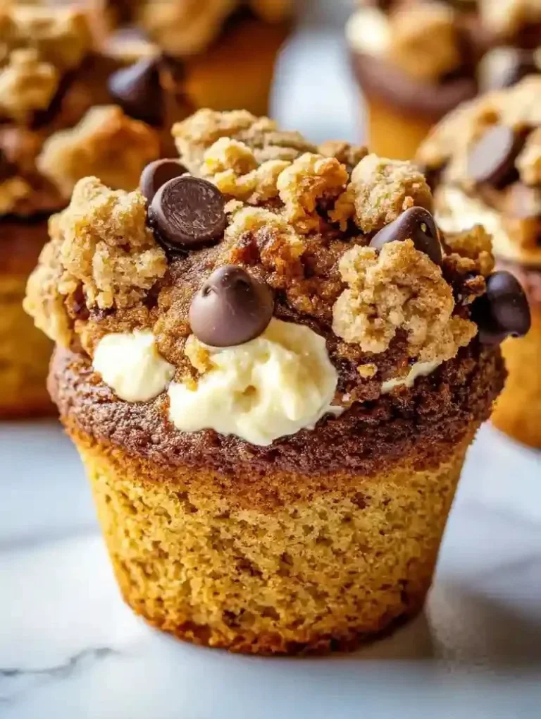 Pumpkin cream cheese chocolate chip muffins fresh out of the oven