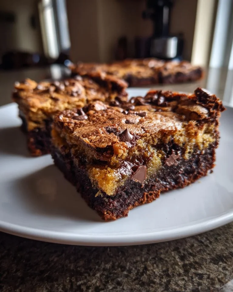 Delicious pumpkin chocolate chip brownies baked in 30 minutes.