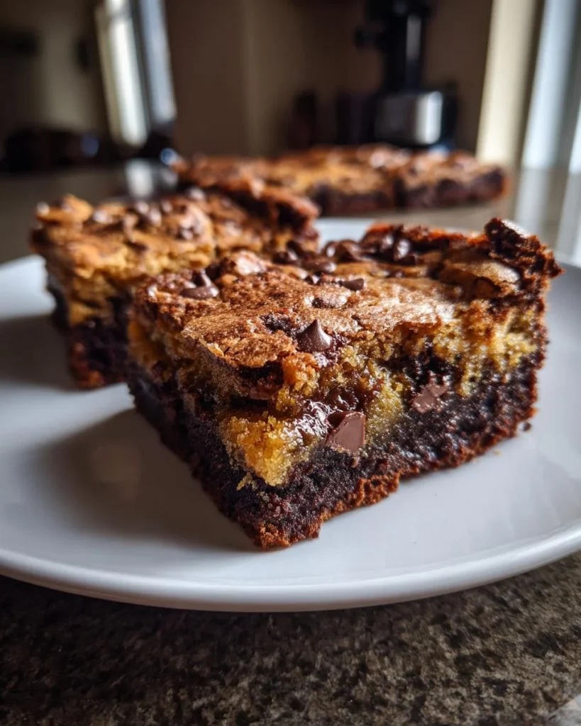 Delicious pumpkin chocolate chip brownies baked in 30 minutes.