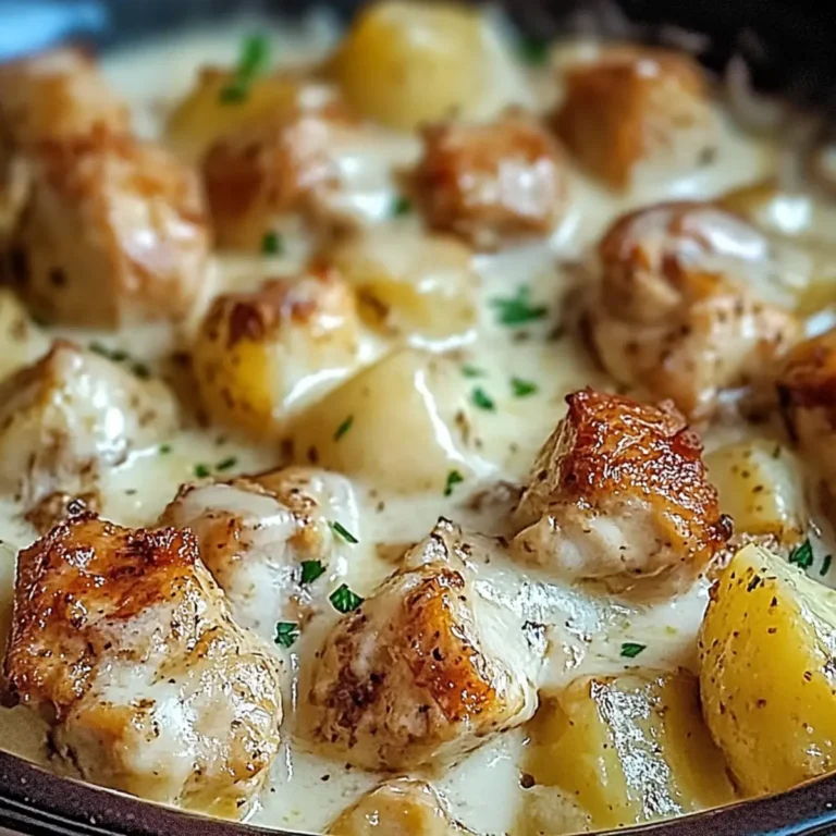 Garlic Parmesan Crockpot Chicken and Potatoes