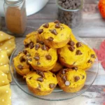 Delicious Pumpkin Chocolate Chip Muffins made with cake mix