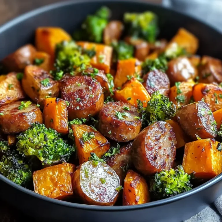 Honey Garlic Sausage Sweet Potatoes