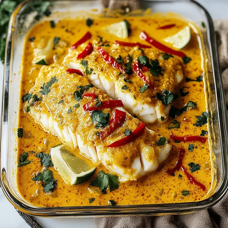 Christmas Coconut Curry Baked Cod – A Delicious