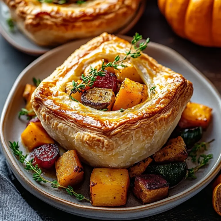 Roasted Autumn Vegetable Pot Pies