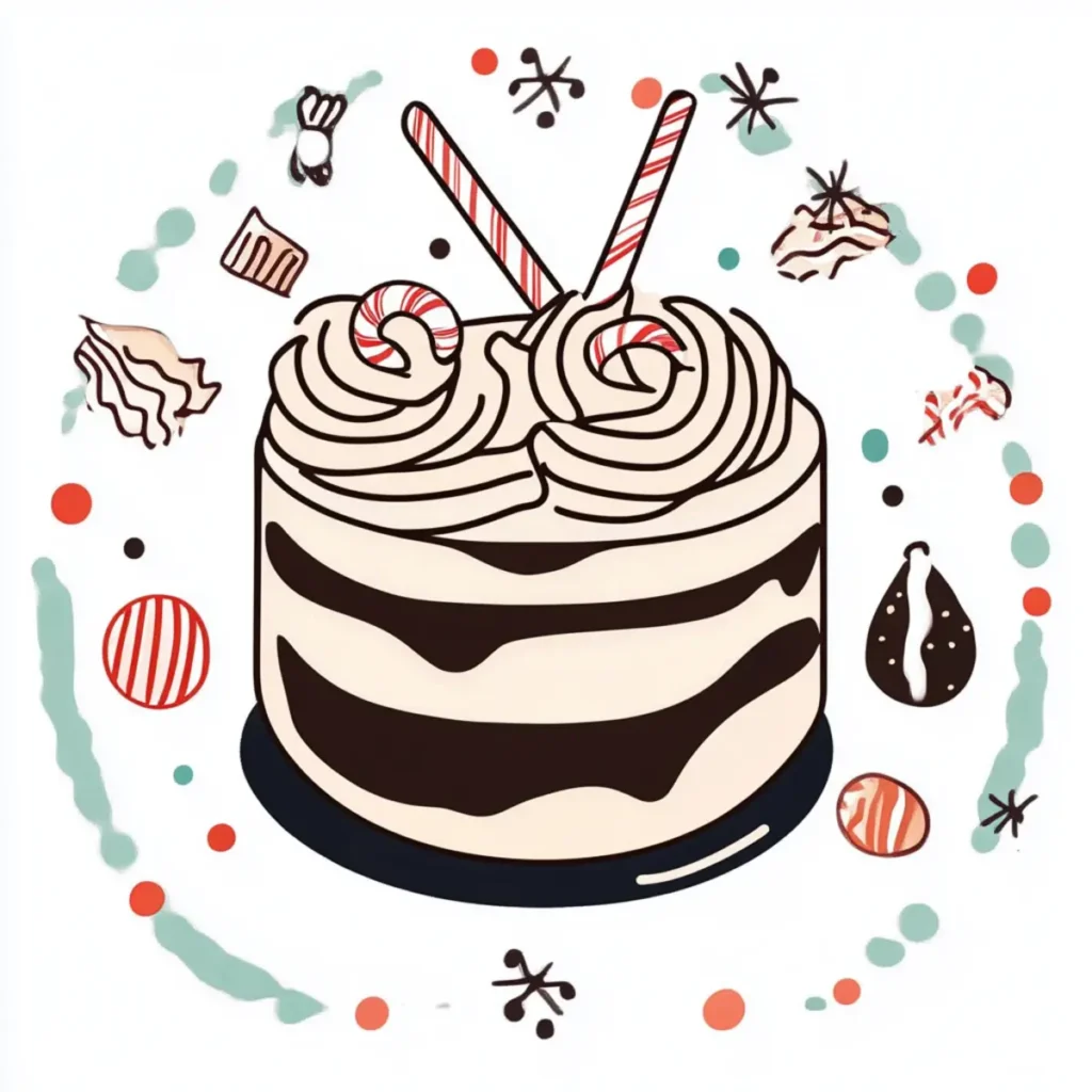 Festive Peppermint Mocha Cake