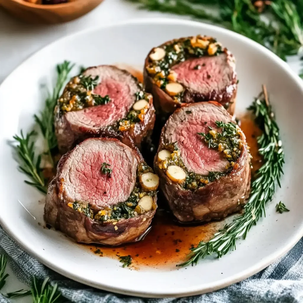 Quick Christmas Stuffed Beef Tenderloin