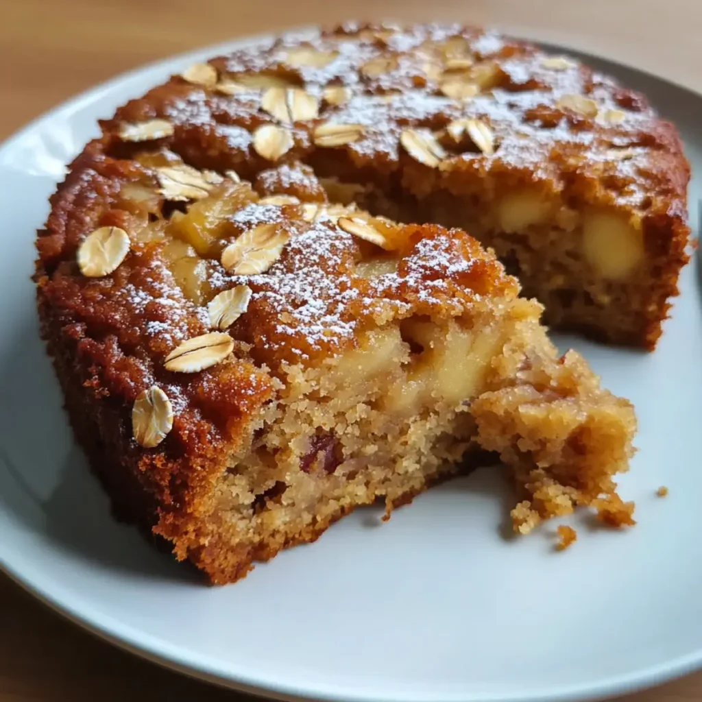 Healthy Oatmeal Apple Cake