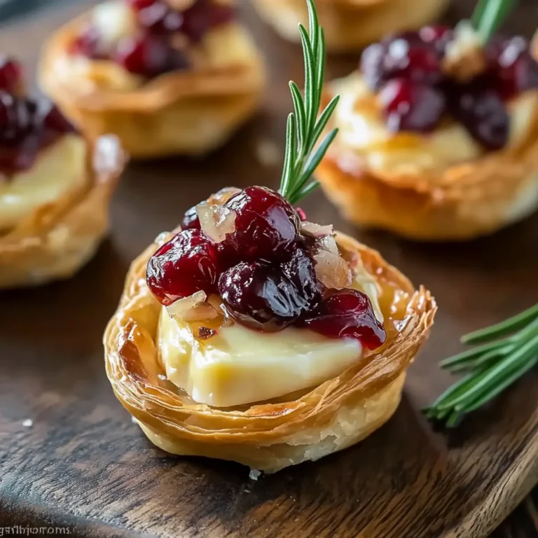 Homemade Cranberry Brie Bites