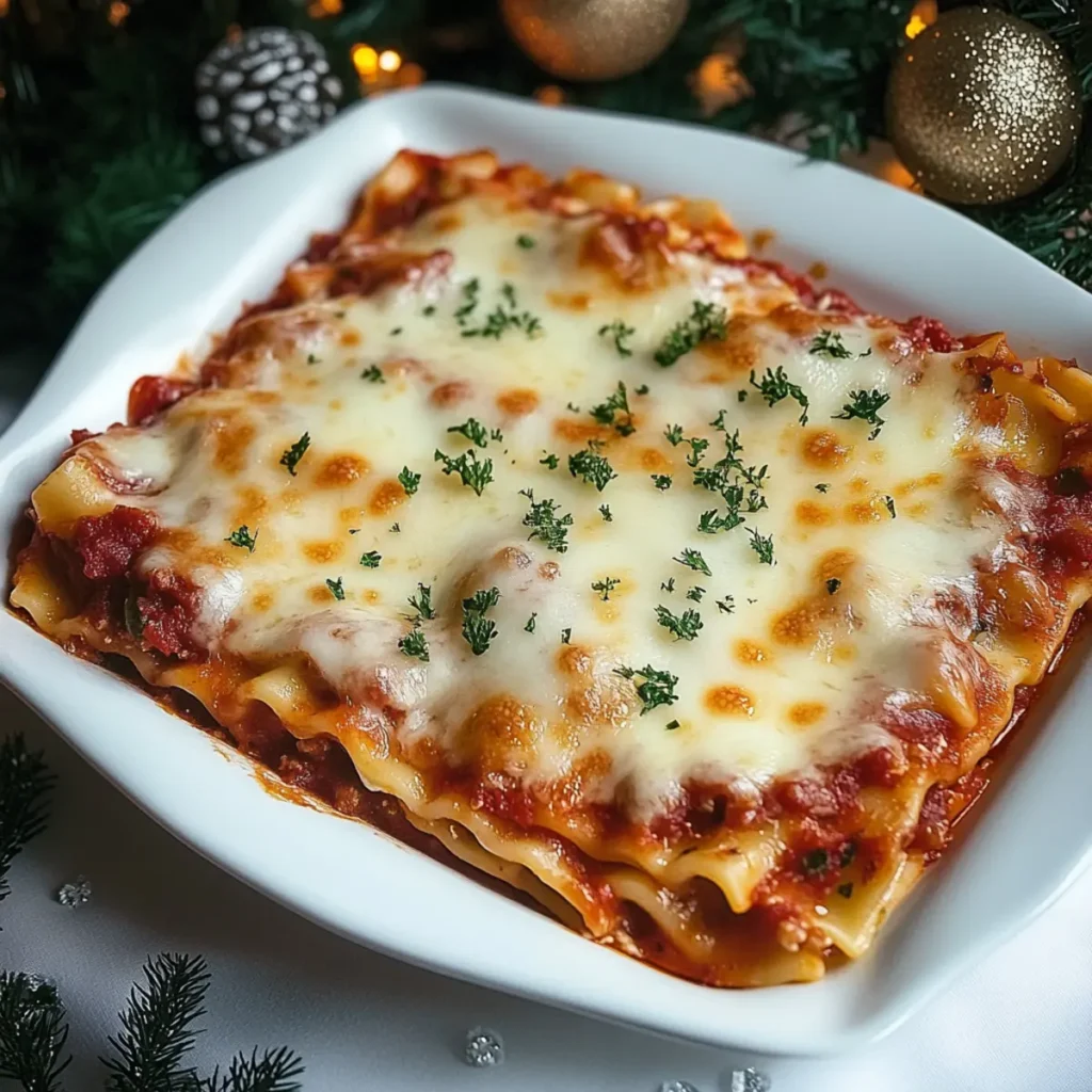 Holiday Christmas Lasagna