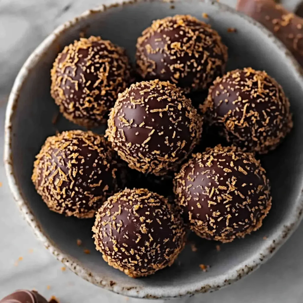 Festive Orange Chocolate Christmas Truffles