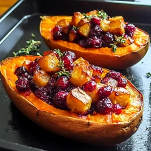 Irresistible Cranberry Apple Twice-Baked Sweet Potatoes – A Healthy Delight!