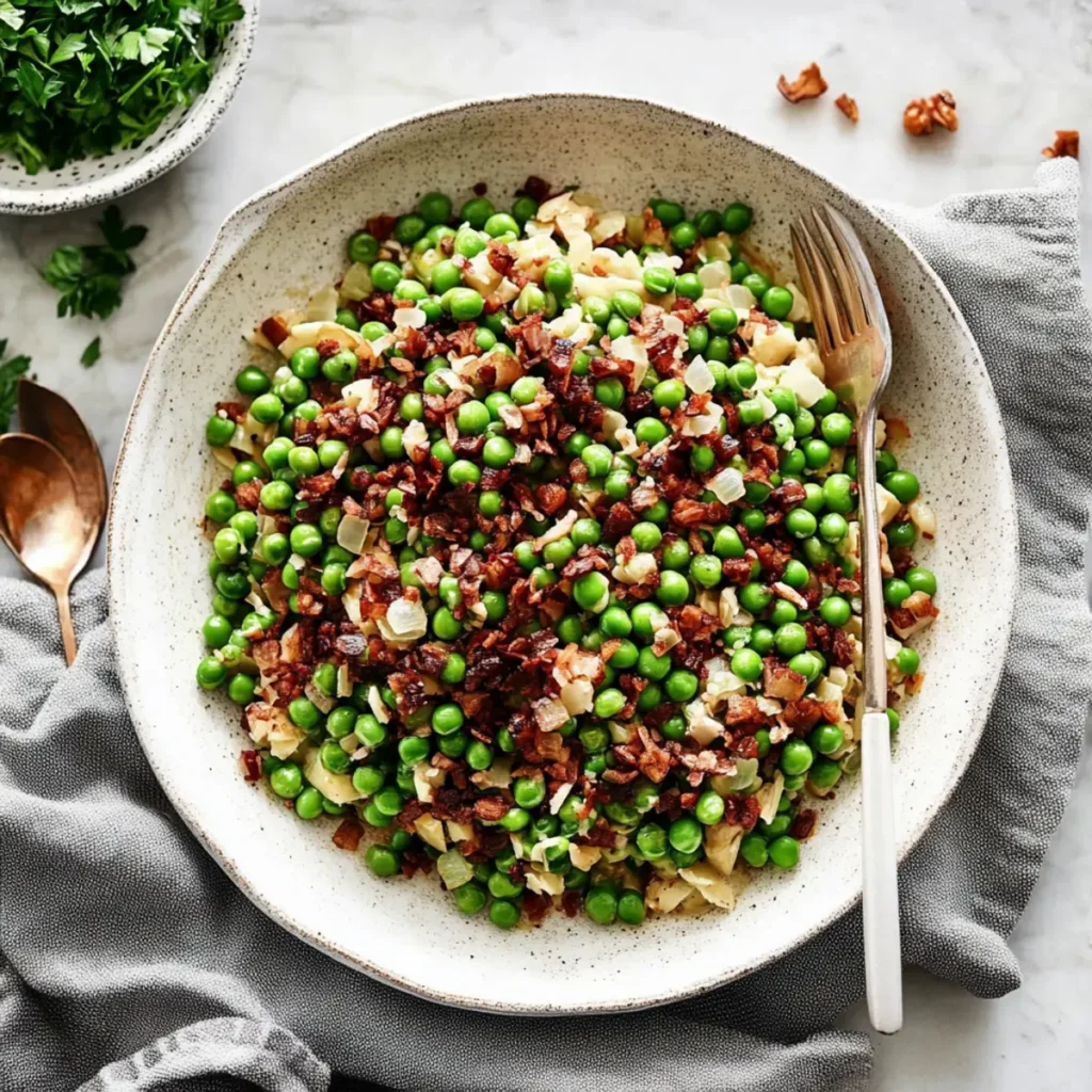 Thanksgiving Peas Side Dish - Downshiftology