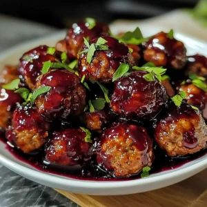 Harvest Turkey Meatballs with Cranberry Glaze – Easy Holiday Dinner Recipe