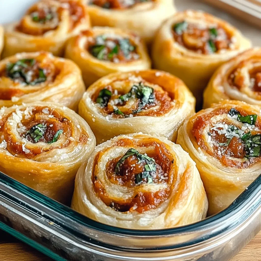 Savory Vegan Pizza Rolls