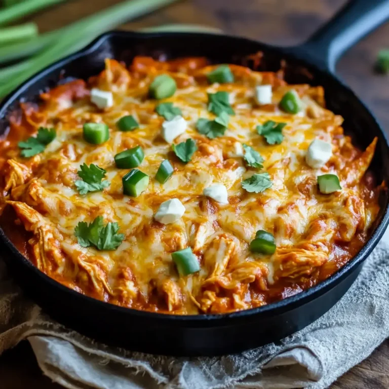 One Pot Low Carb Chicken Enchilada Skillet Recipe