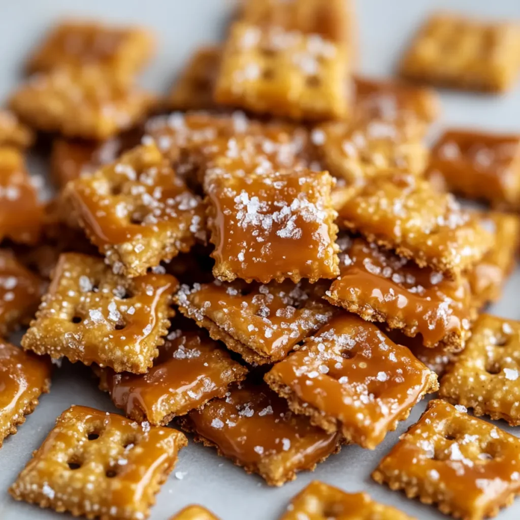 Salted Caramel Cracker Bites - The Comfort Spoon