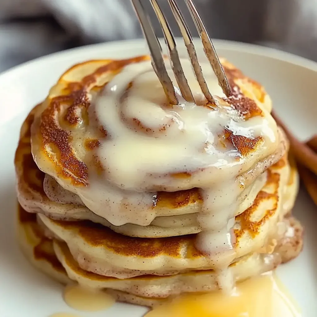 The Ultimate Breakfast Treat Cinnamon Roll Pancakes