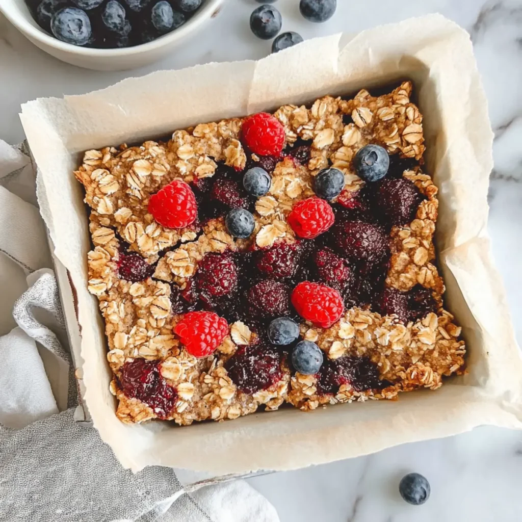 Healthy Oatmeal Bars Breakfast (Vegan + Gluten Free)