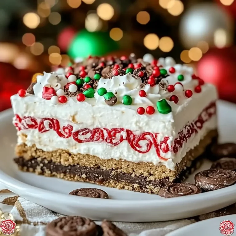 Christmas Cookie Lasagna Recipe | Easy No-Bake Holiday Dessert - My Homemade Recipe