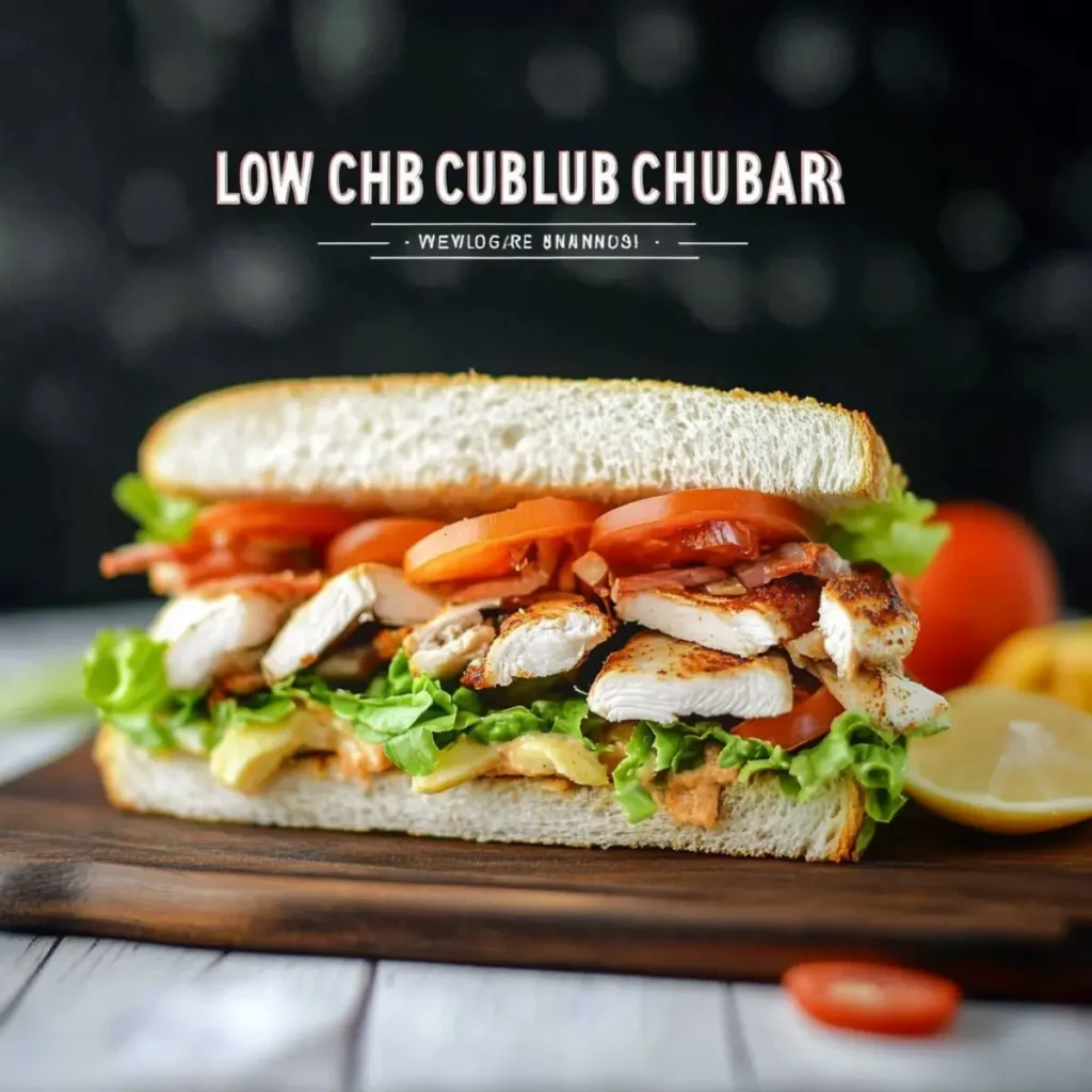 LOW CARB CHICKEN CLUB SANDWICH