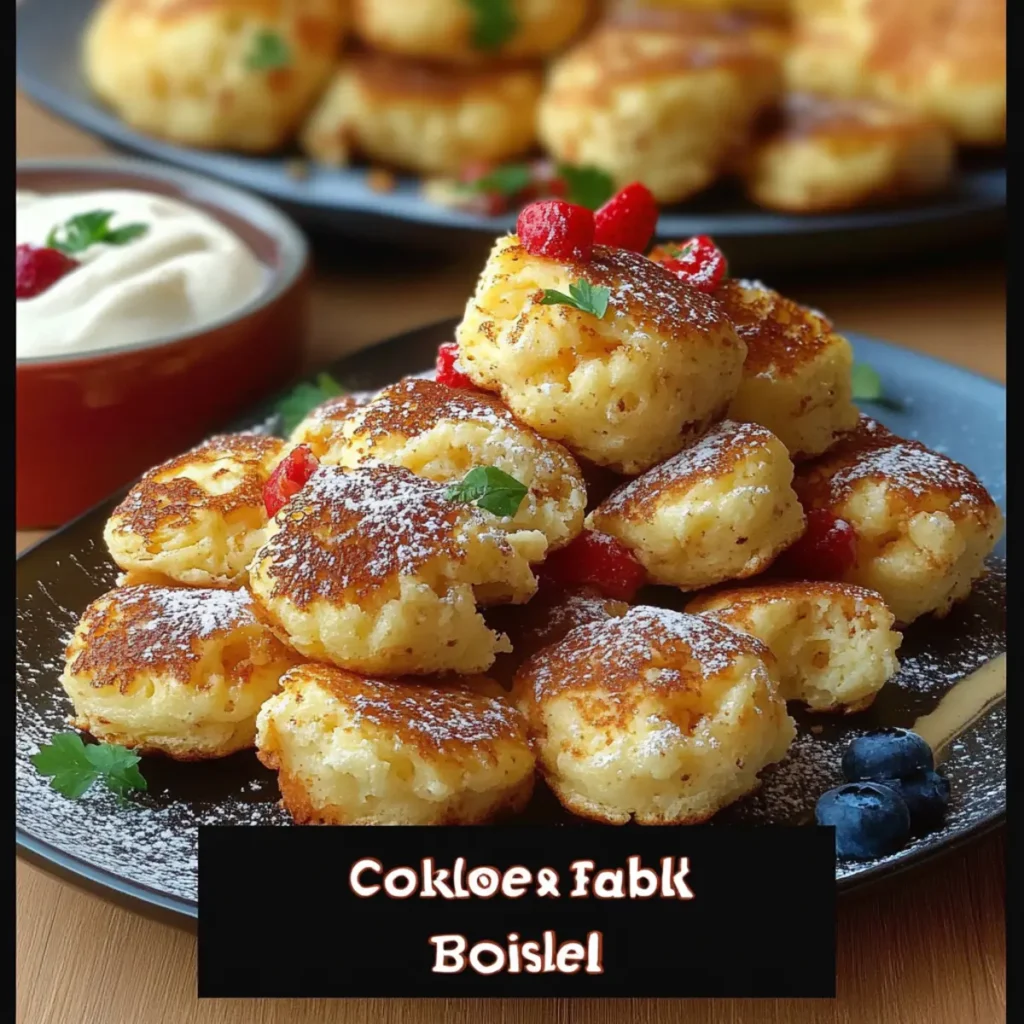 Fluffy scrambled pancake bites