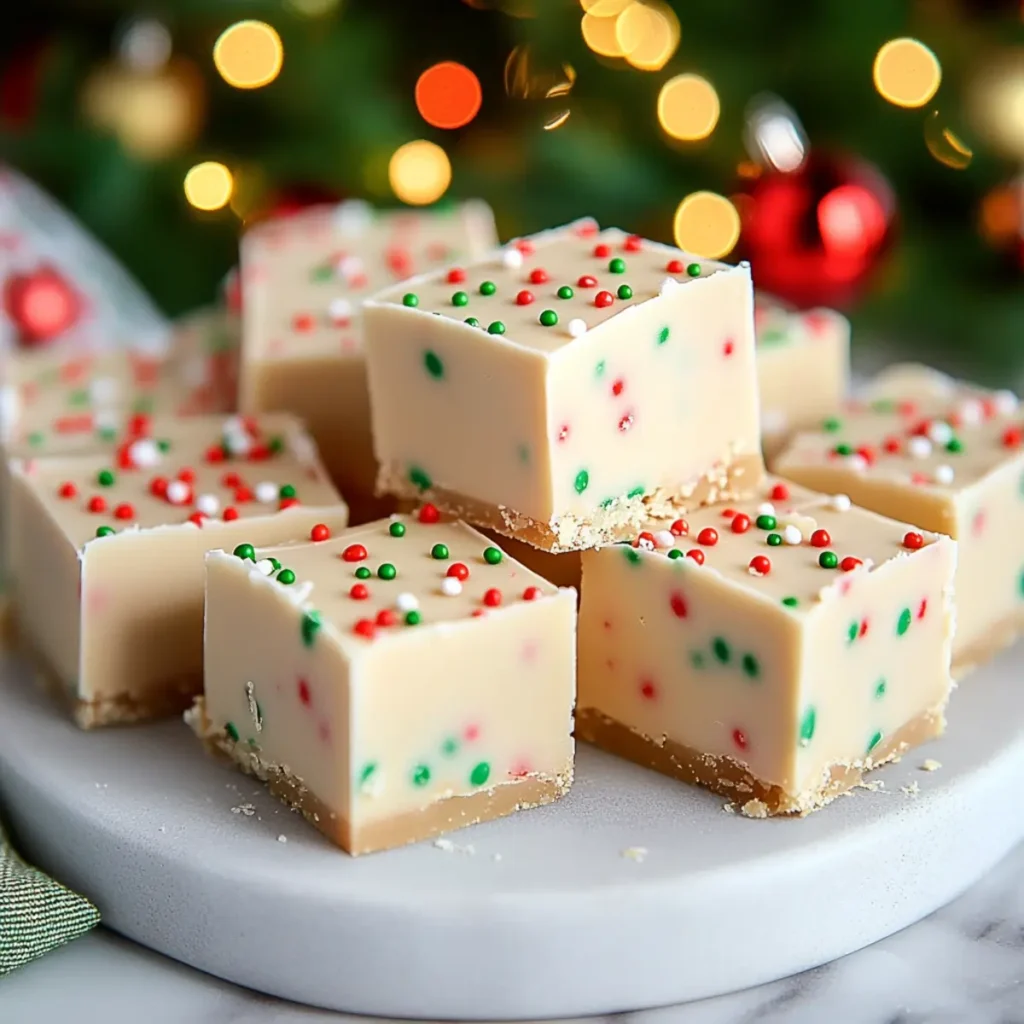 Easy Sugar Cookie Christmas Fudge