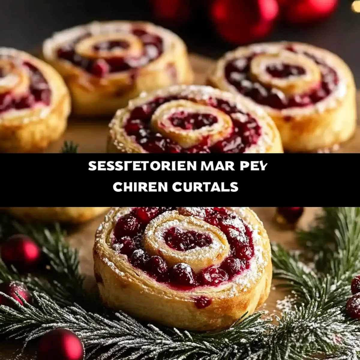 Festive Christmas Cranberry Roll Ups Recipe