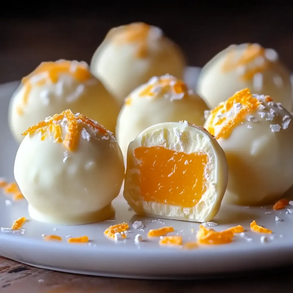 White Chocolate Orange Creamsicle Truffles