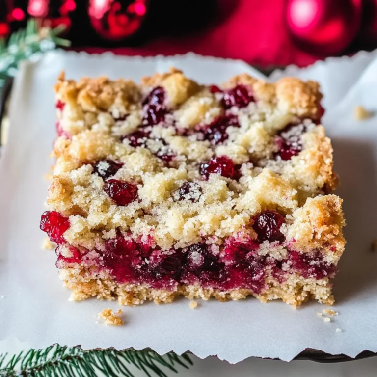 Moist Christmas Cranberry Bars