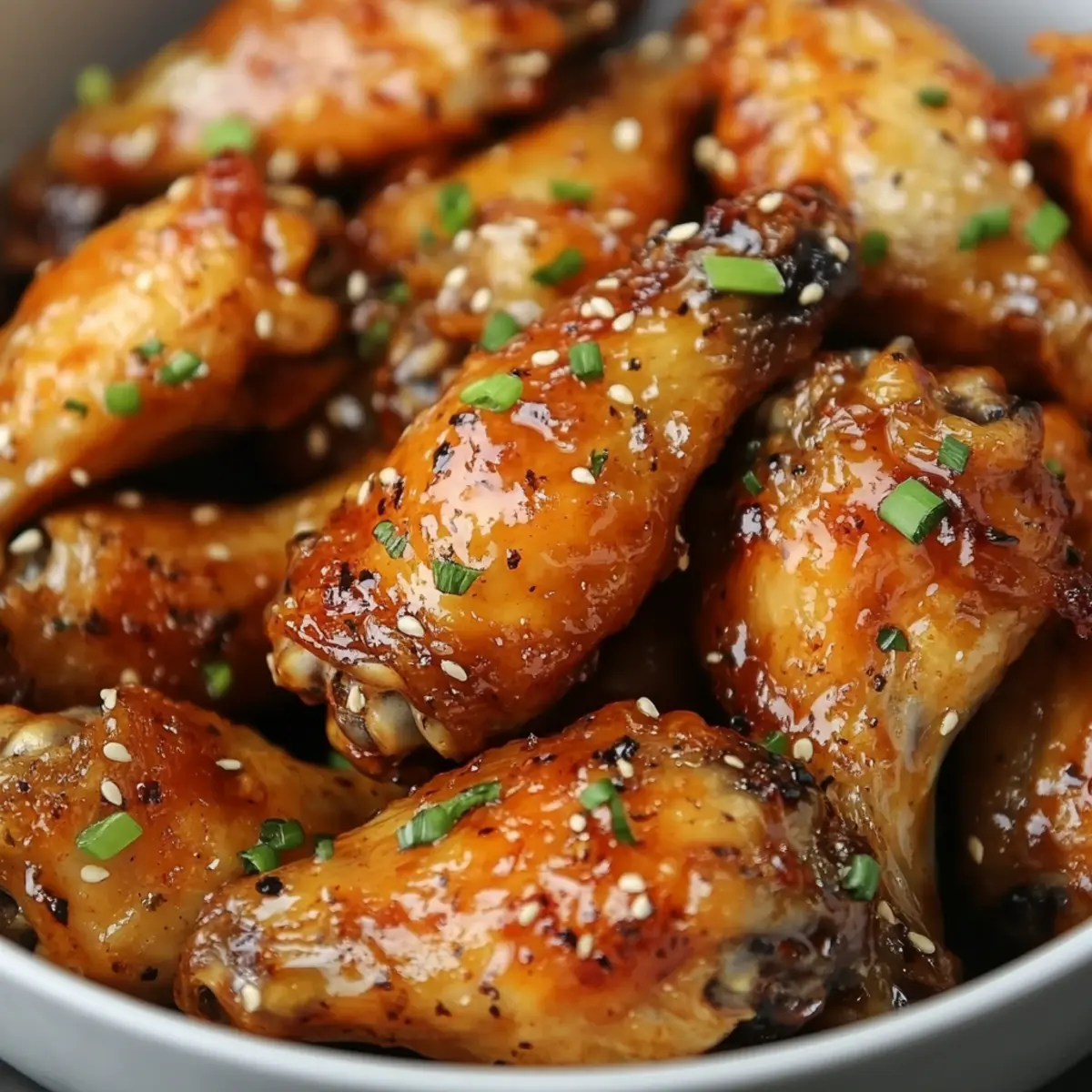 25-Minute Air Fryer Honey Garlic Wings – Irresistibly Crispy!
