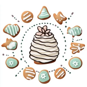 Festive Pinecone Cookies