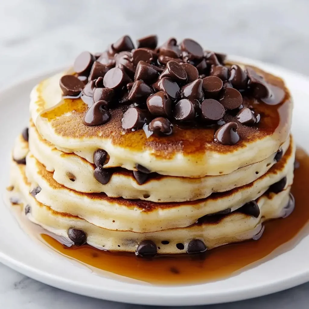 Easy Chocolate Chip Banana Pancakes Recipe