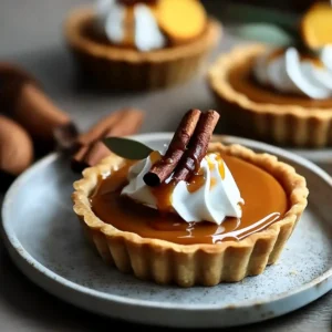Irresistible Pumpkin Spice Caramel Tarts – A Cozy Fall Dessert
