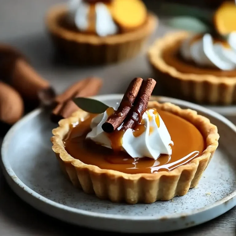 Irresistible Pumpkin Spice Caramel Tarts – A Cozy Fall Dessert